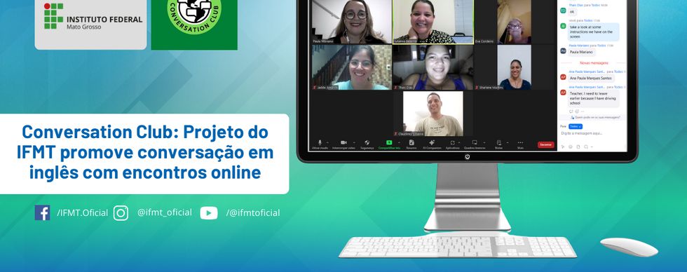 Conversation Club: Projeto promove conversação em inglês com encontros online